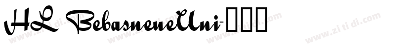 HL BebasneueUni字体转换